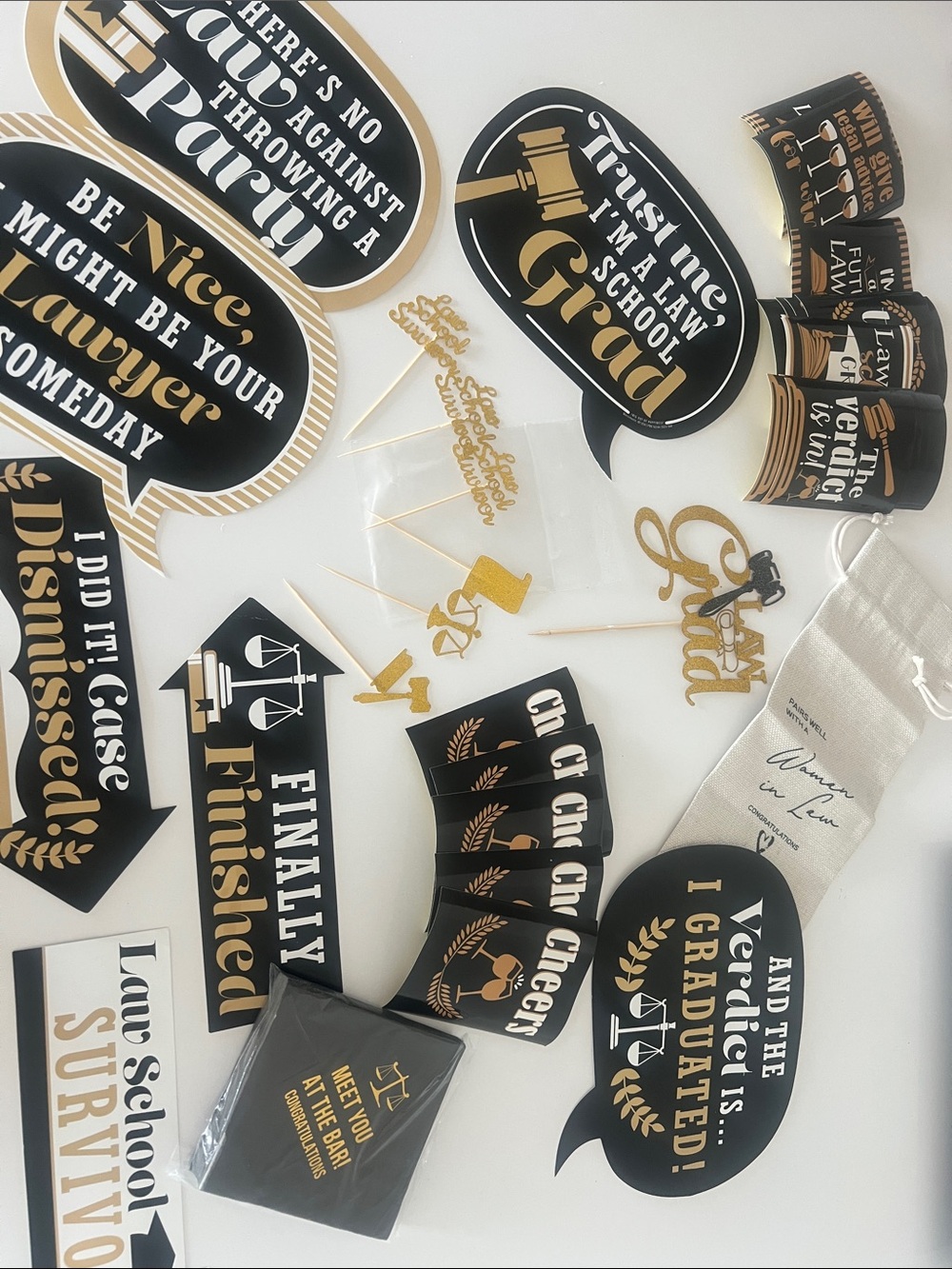 Mega Party Pack - Law School and Bar Exam Theme Decorations